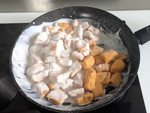 Nhoque de abóbora ao molho de cream cheese (tipo Philadelphia) e nozes crocantes - Preparação Passo 6