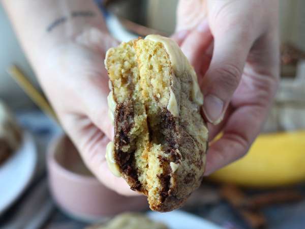Cookies de canela que derretem na boca — Inspirados nos clássicos Cinnamon rolls - Preparação Passo 9
