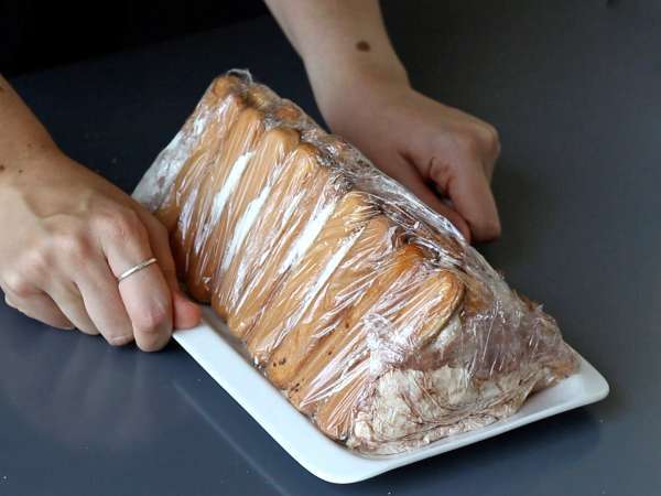 Tronco de Natal sabor tiramisù, feito sem molde - Preparação Passo 9