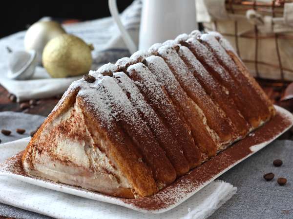 Tronco de Natal sabor tiramisù, feito sem molde - Preparação Passo 10