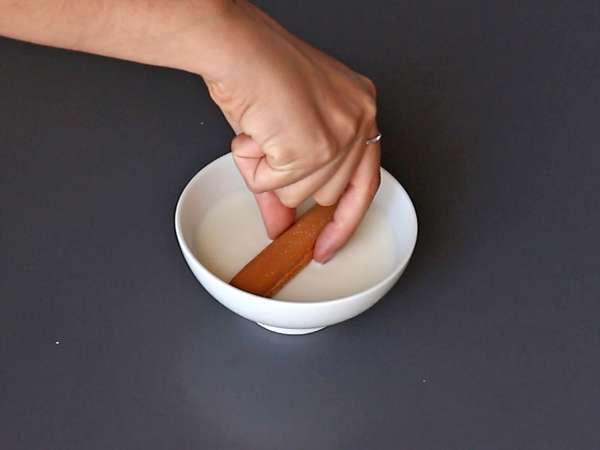 Bolo tronco de Natal com frutas vermelhas: sem forma - Preparação Passo 2