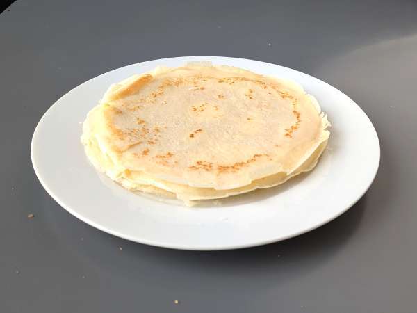 Crepe de ricota e cogumelos gratinado com bechamel: cremoso e irresistível - Preparação Passo 6