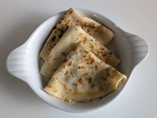 Crepe de ricota e cogumelos gratinado com bechamel: cremoso e irresistível - Preparação Passo 11