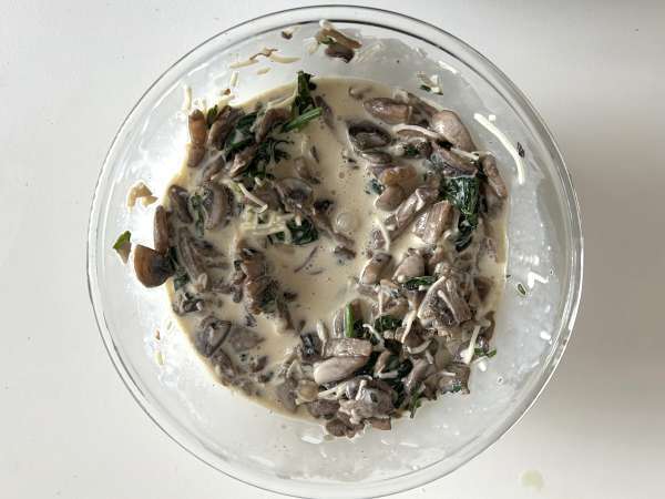 Muffins de espinafre e cogumelos: sabor intenso em cada mordida - Preparação Passo 9