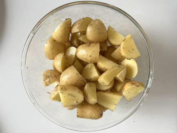 Tronco de queijo de cabra empanado na Air Fryer: crocante por fora, derretendo por dentro! - Preparação Passo 1