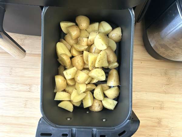 Tronco de queijo de cabra empanado na Air Fryer: crocante por fora, derretendo por dentro! - Preparação Passo 2