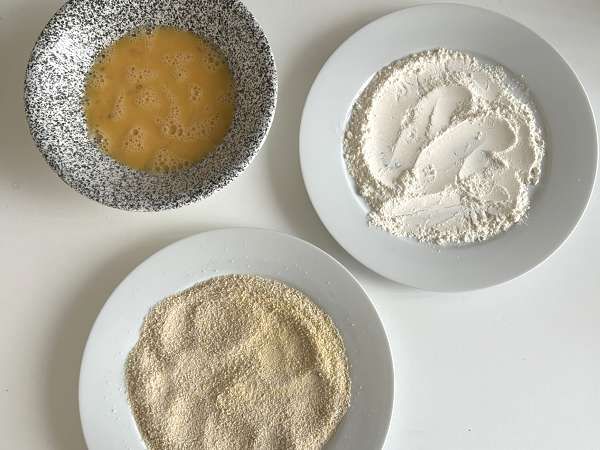 Tronco de queijo de cabra empanado na Air Fryer: crocante por fora, derretendo por dentro! - Preparação Passo 3