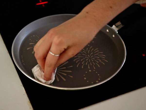 Tagliatelle de panqueca com chocolate e amendoim! - Preparação Passo 3