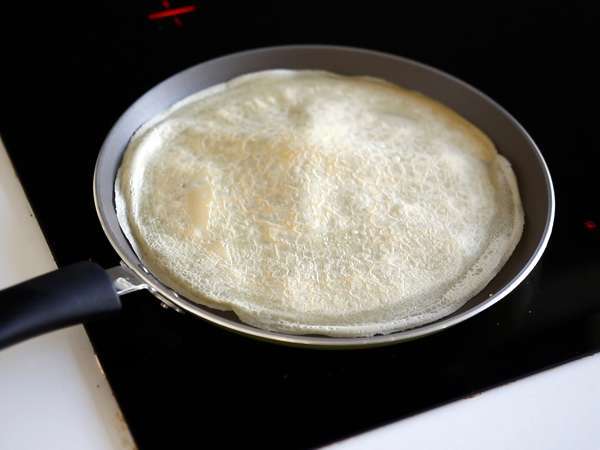 Tagliatelle de panqueca com chocolate e amendoim! - Preparação Passo 4