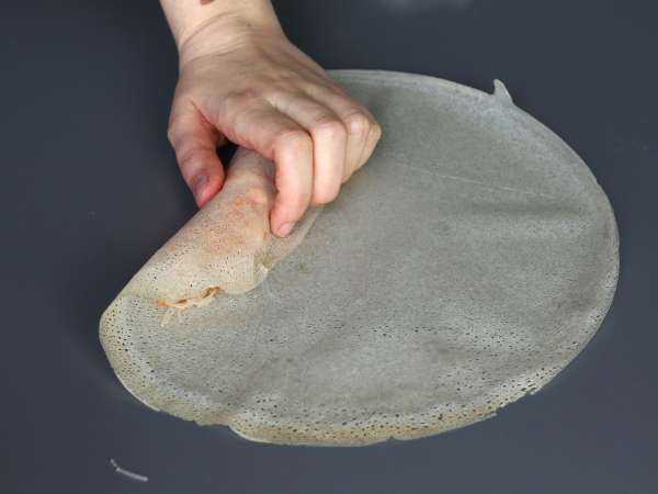 Nems de camarão na Air fryer - Preparação Passo 6