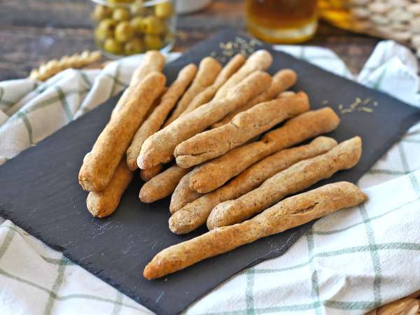 Grissini (palitinho de pão) caseiro, saudável e com ervas - Preparação Passo 7
