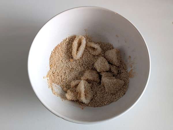 Lula frita na Air Fryer: crocante, leve e fácil de fazer - Preparação Passo 5