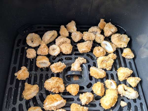 Lula frita na Air Fryer: crocante, leve e fácil de fazer - Preparação Passo 7