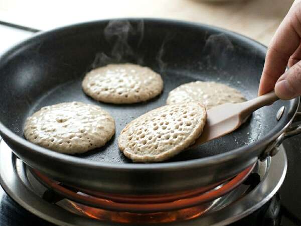 Panquecas de Maizena e Farinha de Aveia - Preparação Passo 5