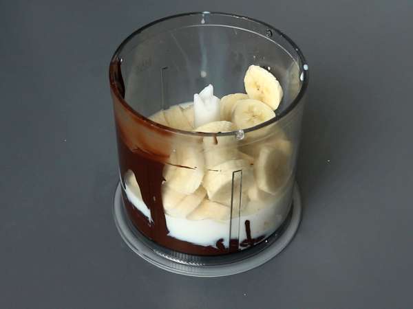 Creme de banana com chocolate e apenas 3 ingredientes! - Preparação Passo 2