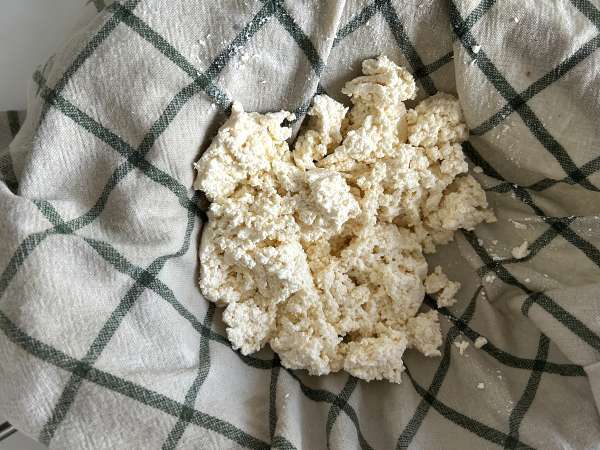 Queijo cottage caseiro com apenas dois ingredientes! - Preparação Passo 5