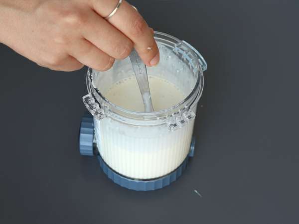 McFlurry caseiro de caramelo com o Ninja Creami - Preparação Passo 2