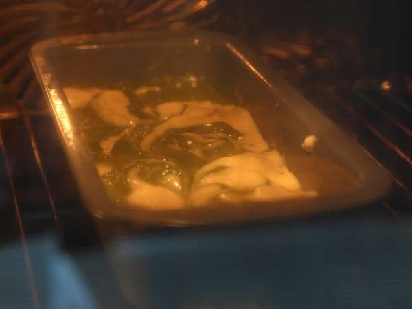 Bolo mármore de chá matcha - Preparação Passo 10