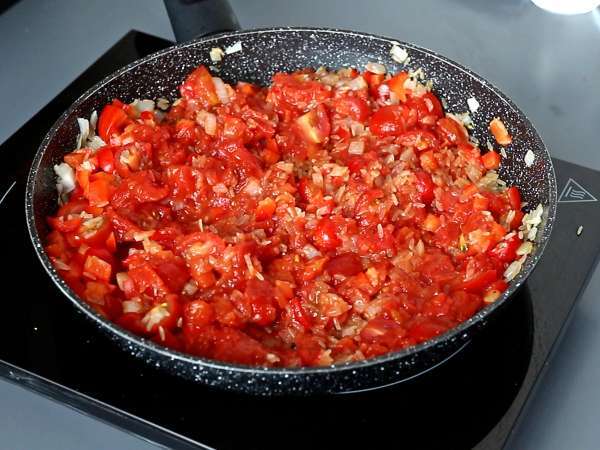 Arroz de tomate e frango - Preparação Passo 5