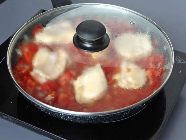 Arroz de tomate e frango - Preparação Passo 7