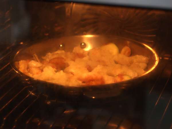 Nhoque ao forno com molho de tomate, queijo e curgete (abobrinha) - Preparação Passo 5