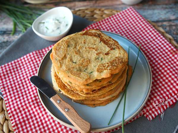 Panquecas salgadas com lentilha vermelha: receita fácil e rica em proteínas - Preparação Passo 9