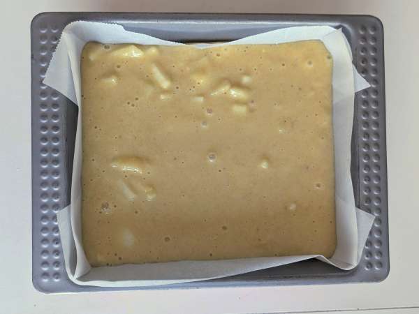 Bolo de peras com amêndoas, fácil e fofinho - Preparação Passo 5