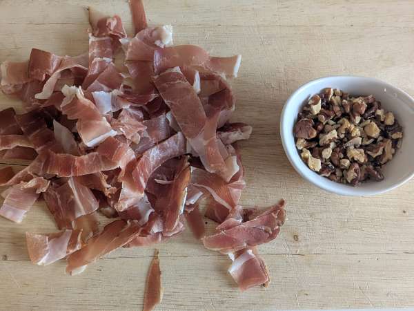Lasanha com abóbora, nozes e speck - Preparação Passo 6