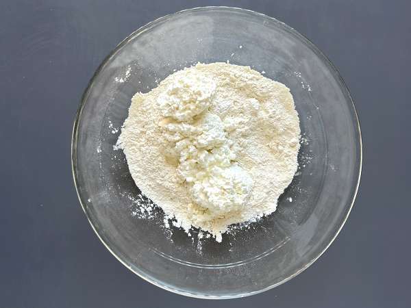 Pizza com queijo cottage - Preparação Passo 2