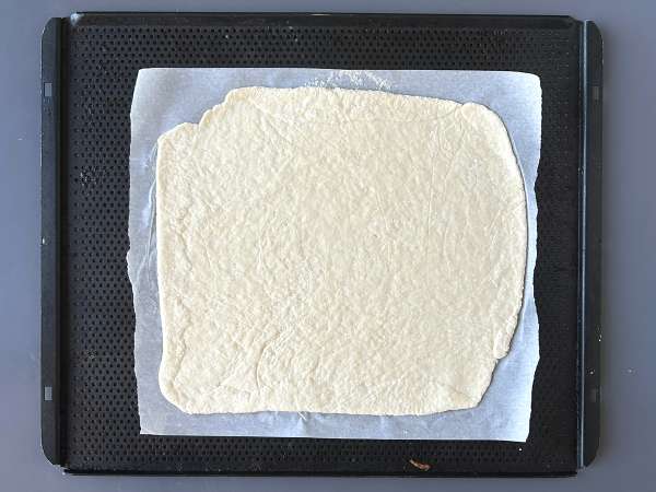 Pizza com queijo cottage - Preparação Passo 5