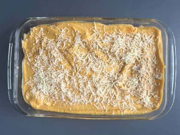 Lasanha de abóbora butternut, espinafre e ricota - Preparação Passo 7