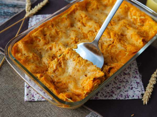 Lasanha de abóbora butternut, espinafre e ricota - Preparação Passo 10