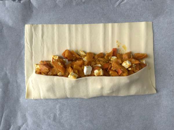 Strudel de abóbora e queijo feta: crocante e irresistível - Preparação Passo 6