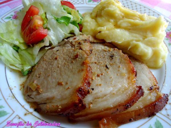 Pernil de Porco Assado com Cerveja preta - Preparação Passo 3