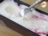 Passo 12 - Gelado / Sorvete de iogurte e framboesas