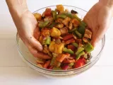 Passo 3 - Espetadas vegetarianas com salada de millet