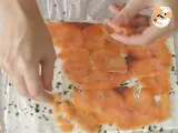 Passo 4 - Mini folhado de salmão e manjericão