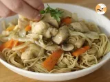 Passo 7 - Chow mein com frango e legumes (receita chinesa)