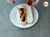Passo 4 - Hot Dog de dedos de salsichas (Halloween)