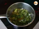 Passo 4 - Sopa de alface com salada de grão de bico