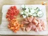 Passo 1 - Quinoa com legumes e frango