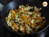 Passo 2 - Omelete de pimentão e curgete (abobrinha)
