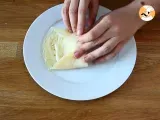 Passo 9 - Crepe salgado recheado com béchamel, queijo e presunto