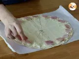 Passo 2 - Mini croissants recheados com béchamel, queijo e presunto