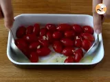 Passo 1 - Bruschetta de tomates assados e queijo burrata