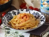Passo 6 - Espaguete com camarão, tomate cereja e manjericão