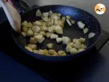 Passo 3 - Folhado de maçã com creme de avelã