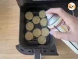 Passo 4 - Chips de abobrinha (curgete) na Air Fryer