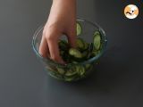Passo 3 - Sunomono, a refrescante salada de pepino japonês