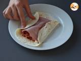 Passo 4 - Wrap de pizza gratinado, a explosão de sabor que você precisa experimentar